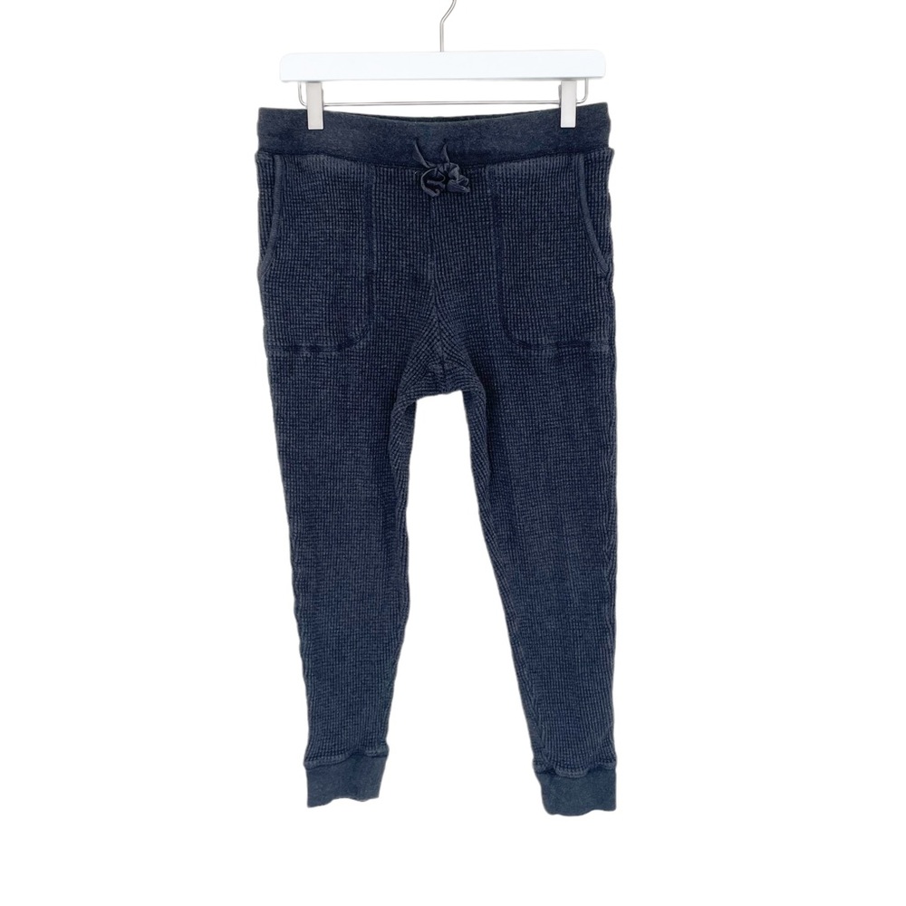 J.CREW Heavyweight Waffle Jogger Lounge Draw String Pant Gray AS051 - Picture 1 of 5